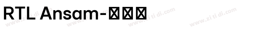 RTL Ansam字体转换